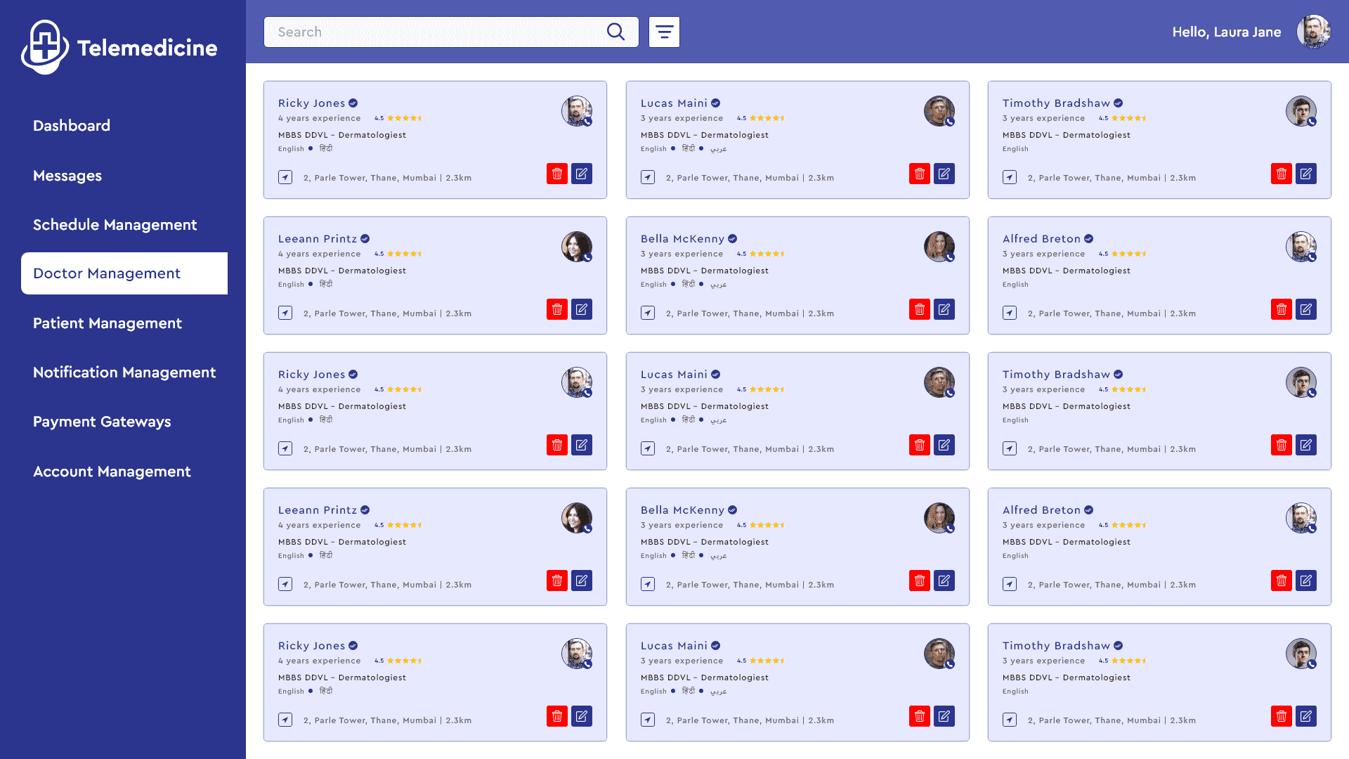 Admin preview